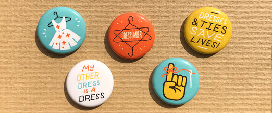 Dressember pins