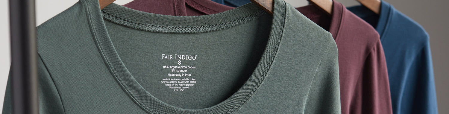 organic cotton blend t-shirts and clothing