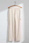 Women's Organic Cotton Double Faced Trouser Pants | Undyed Dye Free No Dye | Fair Indigo | Ethically Made Clothing | Fair Trade Clothes