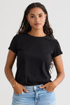 Women's Organic Cotton Relaxed Crew Neck T-shirt | Black | Fair Indigo | Ethically Made Clothing | Fair Trade Clothes