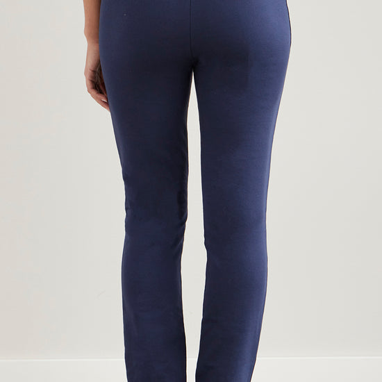 Women's Organic Cotton Knit Pants | Navy Blue | Fair Indigo | Ethically Made Clothing | Fair Trade Clothes