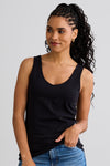 Women's Organic Cotton Reversible 2 in 1 Tank Top | Black | Fair Indigo | Ethically Made Clothing | Fair Trade Clothes