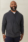 Men's Organic Cotton Lightweight Hoodie | Dark Charcoal Grey Heather | Fair Indigo | Ethically Made Clothing | Fair Trade Clothes