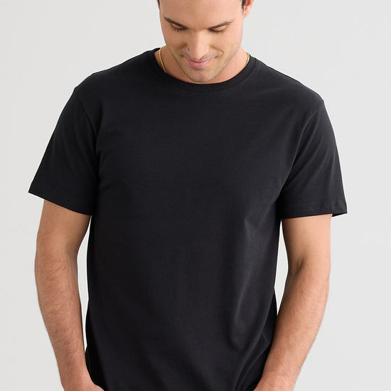Men's Organic Cotton Crew Neck T-shirt | Black | Fair Indigo | Ethically Made Clothing | Fair Trade Clothes