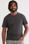 Men's Organic Cotton Crew Neck T-shirt | Dark Charcoal Grey Heather | Fair Indigo | Ethically Made Clothing | Fair Trade Clothes