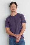 Men's Organic Cotton Crew Neck T-shirt | Purple | Fair Indigo | Ethically Made Clothing | Fair Trade Clothes