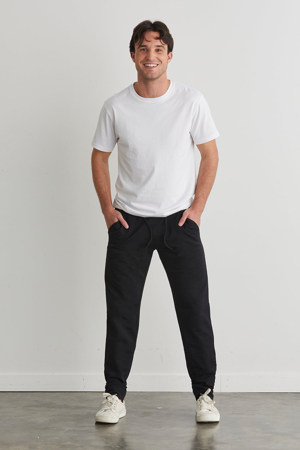 Men's Organic Cotton Jogger Pants | Black | Fair Indigo | Ethically Made Clothing | Fair Trade Clothes