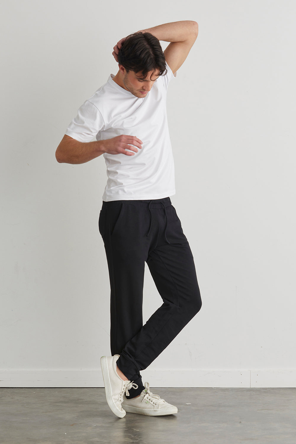 Men's Organic Cotton Jogger Pants | Black | Fair Indigo | Ethically Made Clothing | Fair Trade Clothes