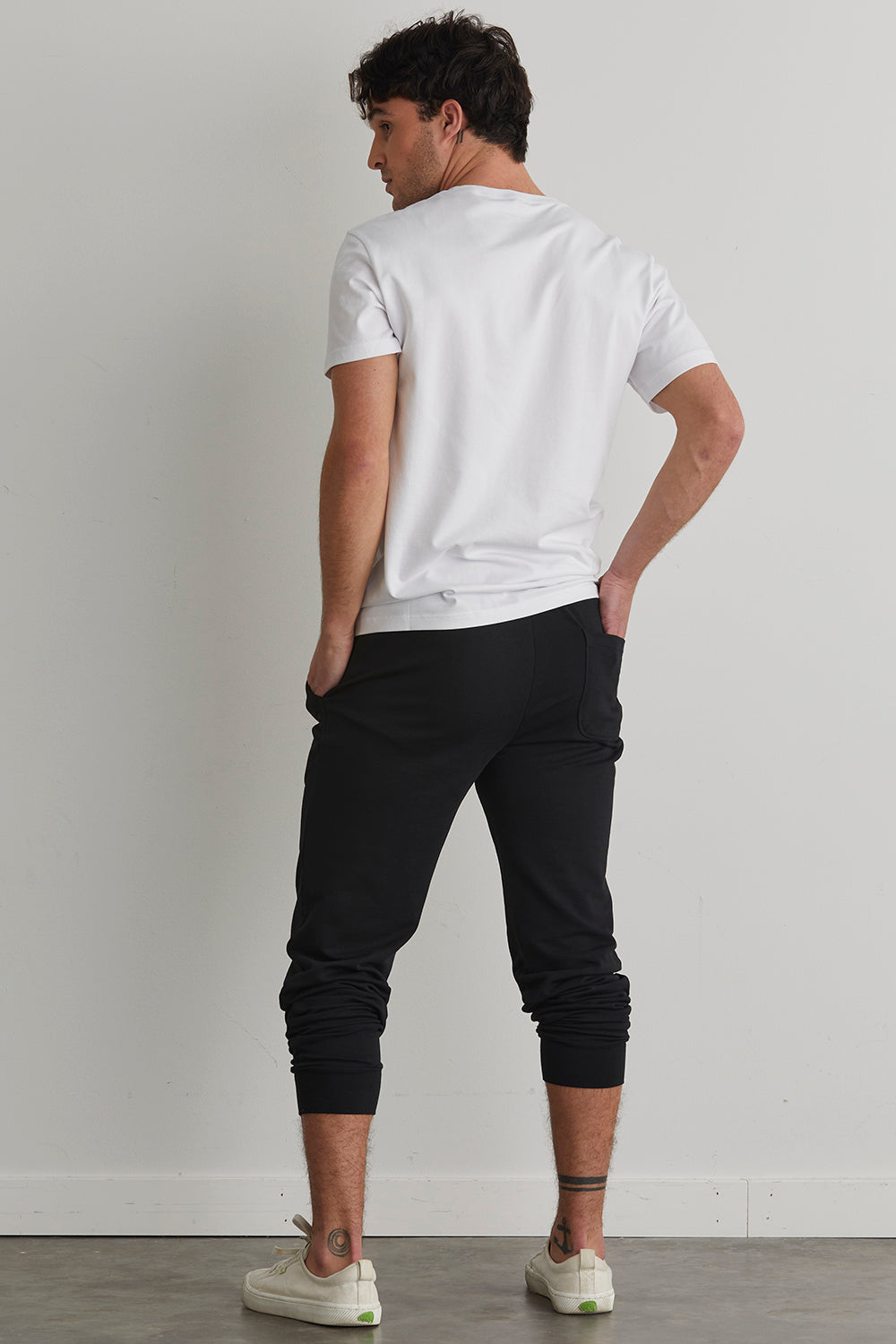 Men's Organic Cotton Jogger Pants | Black | Fair Indigo | Ethically Made Clothing | Fair Trade Clothes