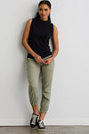 Women's Organic Cotton Sleeveless Mock Neck Tee | Black | Fair Indigo | Ethically Made Clothing | Fair Trade Clothes