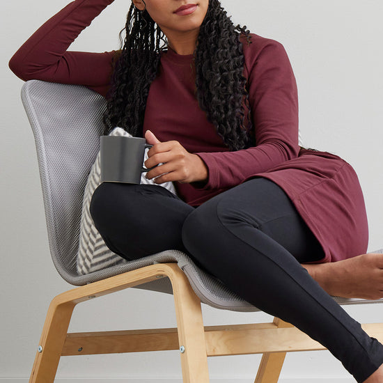 Women's Organic Cotton Sweatshirt Dress | Burgundy Red | Fair Indigo | Ethically Made Clothing | Fair Trade Clothes