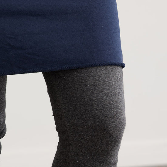 Women's Organic Cotton Sweatshirt Dress | Dark Navy Blue | Fair Indigo | Ethically Made Clothing | Fair Trade Clothes