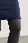 Women's Organic Cotton Sweatshirt Dress | Dark Navy Blue | Fair Indigo | Ethically Made Clothing | Fair Trade Clothes