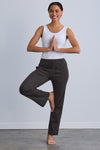 Women's Organic Cotton 100% Cotton Lounge Pants 31 in | Dark Charcoal Grey Heather | Fair Indigo | Ethically Made Clothing | Fair Trade Clothes