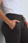 Women's Organic Cotton 100% Cotton Lounge Pants 31 in | Dark Charcoal Grey Heather | Fair Indigo | Ethically Made Clothing | Fair Trade Clothes