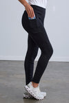 Women's Organic Cotton 100% Cotton Seamed Leggings | Black | Fair Indigo | Ethically Made Clothing | Fair Trade Clothes