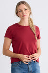 Women's Organic Cotton 100% Cotton Ultra Pura T-shirt | Bonfire Red | Fair Indigo | Ethically Made Clothing | Fair Trade Clothes