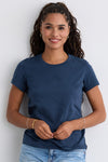 Women's Organic Cotton 100% Cotton Ultra Pura T-shirt | Indigo Blue | Fair Indigo | Ethically Made Clothing | Fair Trade Clothes