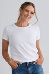 Women's Organic Cotton 100% Cotton Ultra Pura T-shirt | White | Fair Indigo | Ethically Made Clothing | Fair Trade Clothes