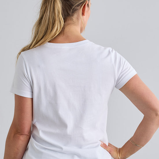 Women's Organic Cotton 100% Cotton Ultra Pura T-shirt | White | Fair Indigo | Ethically Made Clothing | Fair Trade Clothes