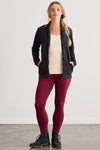 Women's Organic Cotton French Terry Zip Jacket | Black | Fair Indigo | Ethically Made Clothing | Fair Trade Clothes