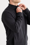 Men's Organic Cotton French Terry Zip Jacket | Black | Fair Indigo | Ethically Made Clothing | Fair Trade Clothes