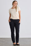 Women's Organic Cotton Double Faced Trouser Pants | Black | Fair Indigo | Ethically Made Clothing | Fair Trade Clothes