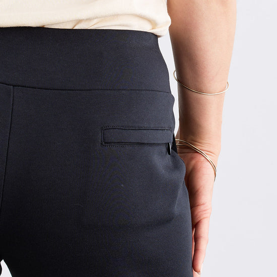 Women's Organic Cotton Double Faced Trouser Pants | Black | Fair Indigo | Ethically Made Clothing | Fair Trade Clothes