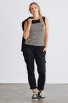Women's Organic Cotton Double Faced Trouser Pants | Black | Fair Indigo | Ethically Made Clothing | Fair Trade Clothes