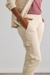 Women's Organic Cotton Double Faced Trouser Pants | Undyed Dye Free No Dye | Fair Indigo | Ethically Made Clothing | Fair Trade Clothes