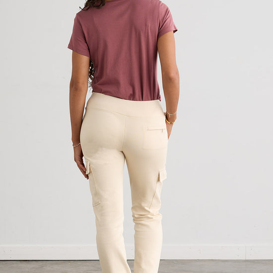 Women's Organic Cotton Double Faced Trouser Pants | Undyed Dye Free No Dye | Fair Indigo | Ethically Made Clothing | Fair Trade Clothes