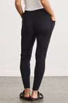 Women's Organic Cotton Blend Rib Knit Leggings 30 in | Black | Fair Indigo | Ethically Made Clothing | Fair Trade Clothes