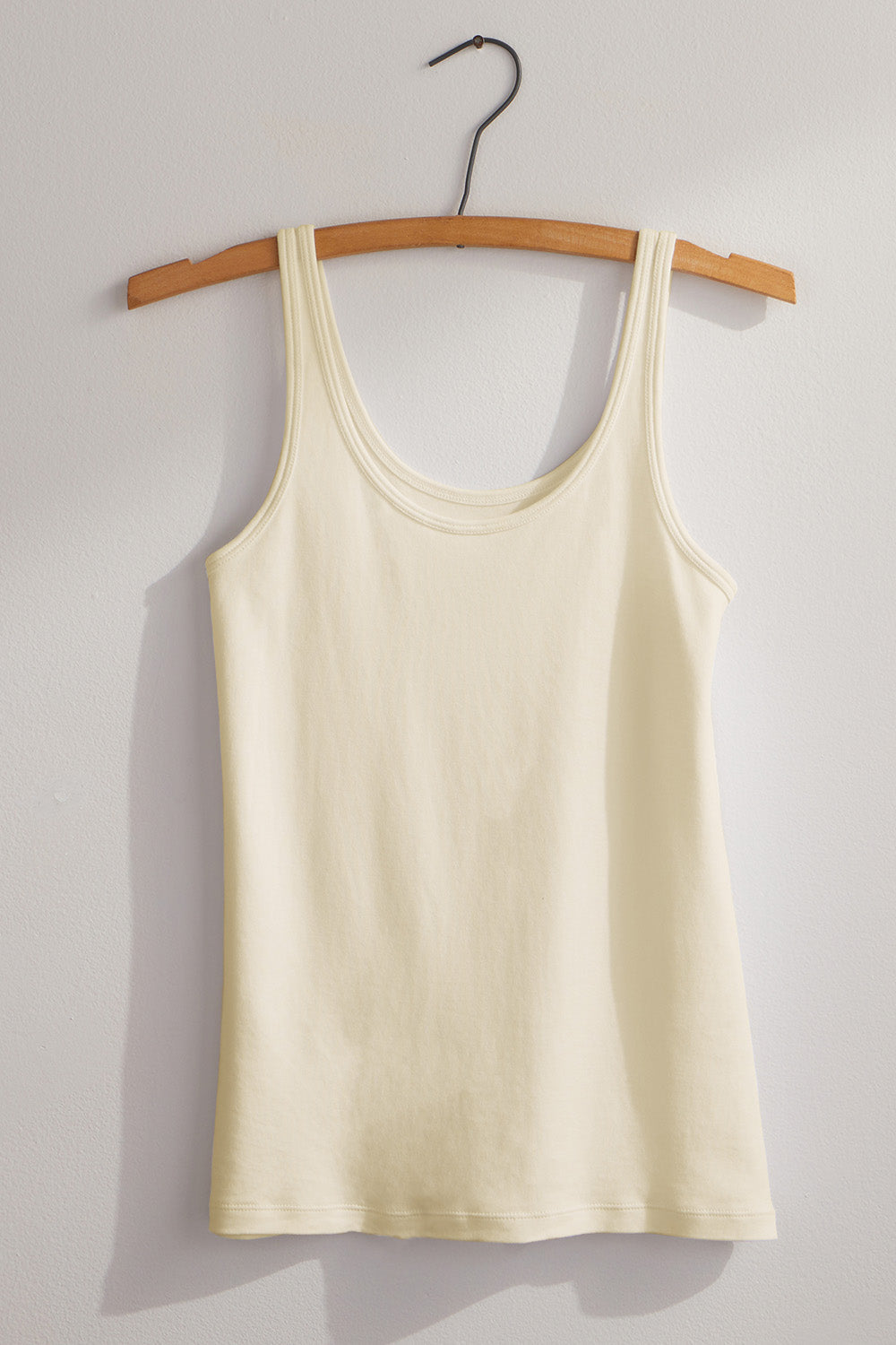 Women's Luxe 100% Organic Cotton Tank Top | Undyed Dye Free No Dye | Fair Indigo | Ethically Made Clothing | Fair Trade Clothes