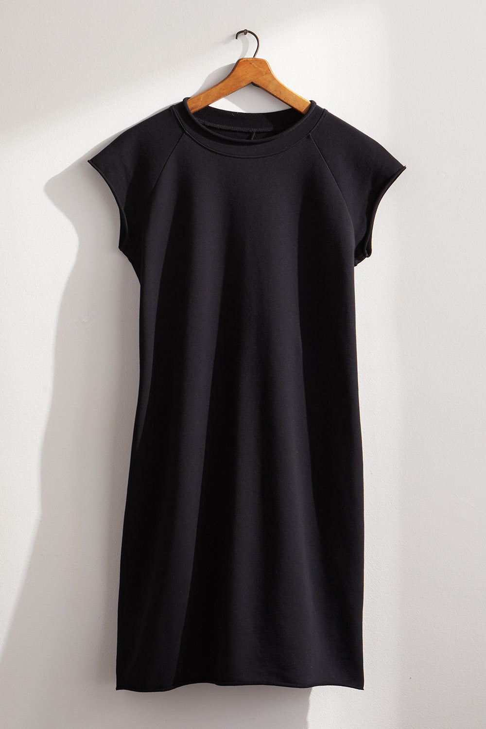 Women's Organic Cotton Minimalist French Terry Dress | Black | Fair Indigo | Ethically Made Clothing | Fair Trade Clothes