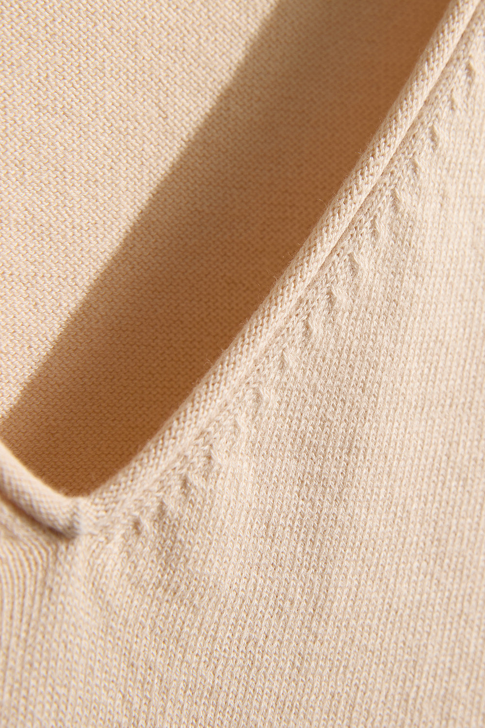 Women's Organic Cotton 100% Cotton Relaxed V-neck Sweater | Undyed Dye Free No Dye | Fair Indigo | Ethically Made Clothing | Fair Trade Clothes