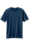 Men's Organic Cotton V-Neck T-Shirt | Dark Ocean Blue | Fair Indigo | Ethically Made Clothing | Fair Trade Clothes