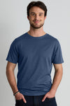 Men's 100% Organic Cotton Crew Neck T-Shirt | Indigo Blue | Fair Indigo | Ethically Made Clothing | Fair Trade Clothes