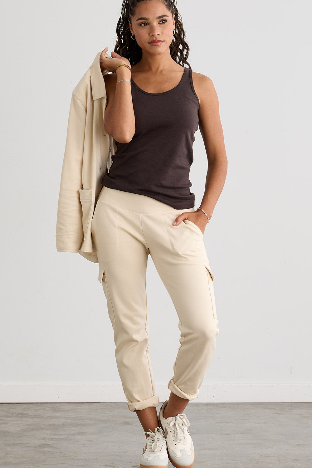 organic cotton travel pants | fair indigo