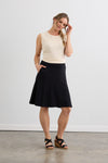 organic cotton 100% cotton faux wrap skirt