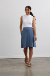 organic cotton 100% cotton faux wrap skirt