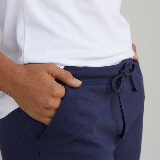 Women's Organic Cotton Joggers | Navy Blue | Fair Indigo | Ethically Made Clothing | Fair Trade Clothes