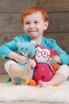 jody the owl organic cotton stuffed animal - ethically made - fair trade - fair indigo - joobles